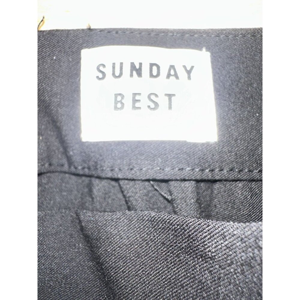 ARITZIA Sunday Best ☆ Olive Micro Pleated Skirt Black Size 00 NWOT Preppy Tennis - Picture 7 of 8